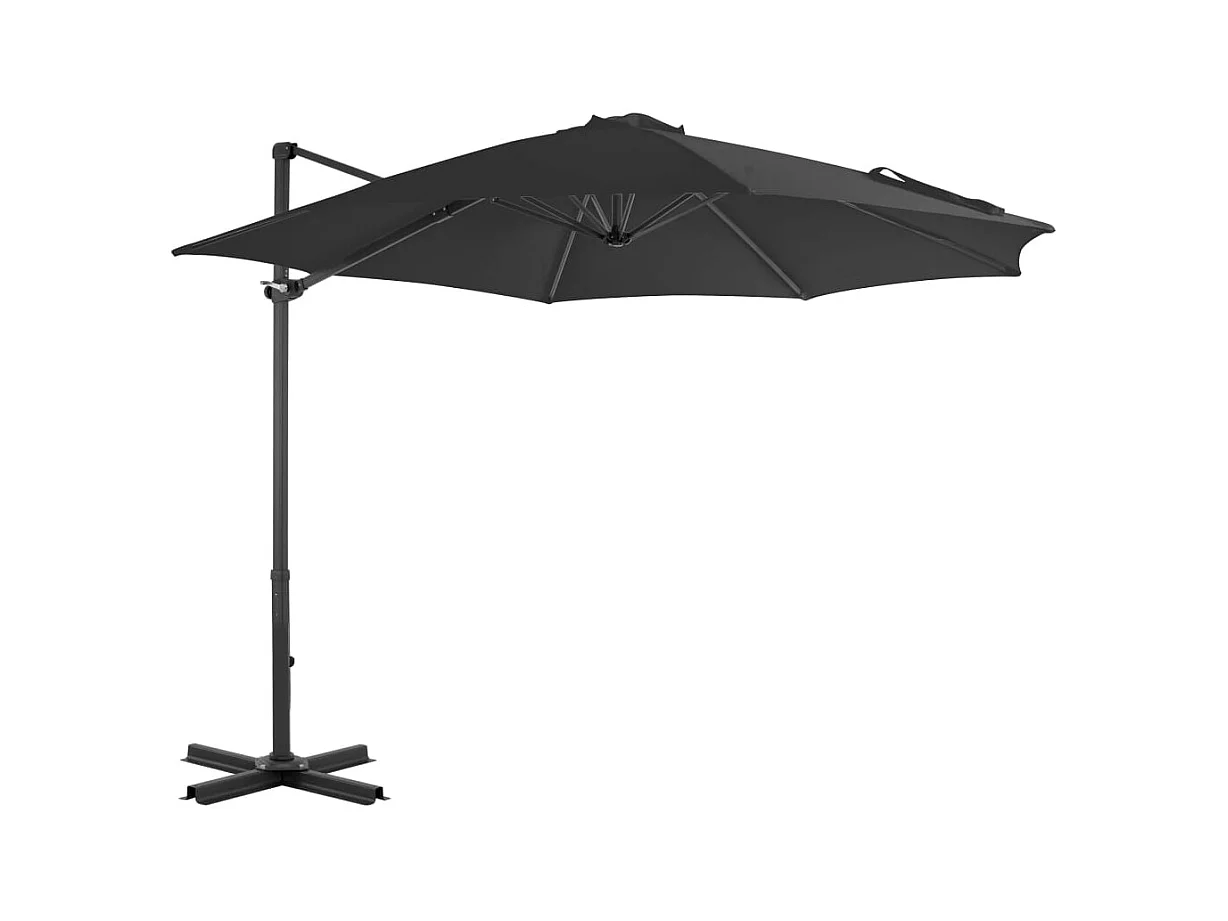 Parasol avec base portable Anthracite 5
