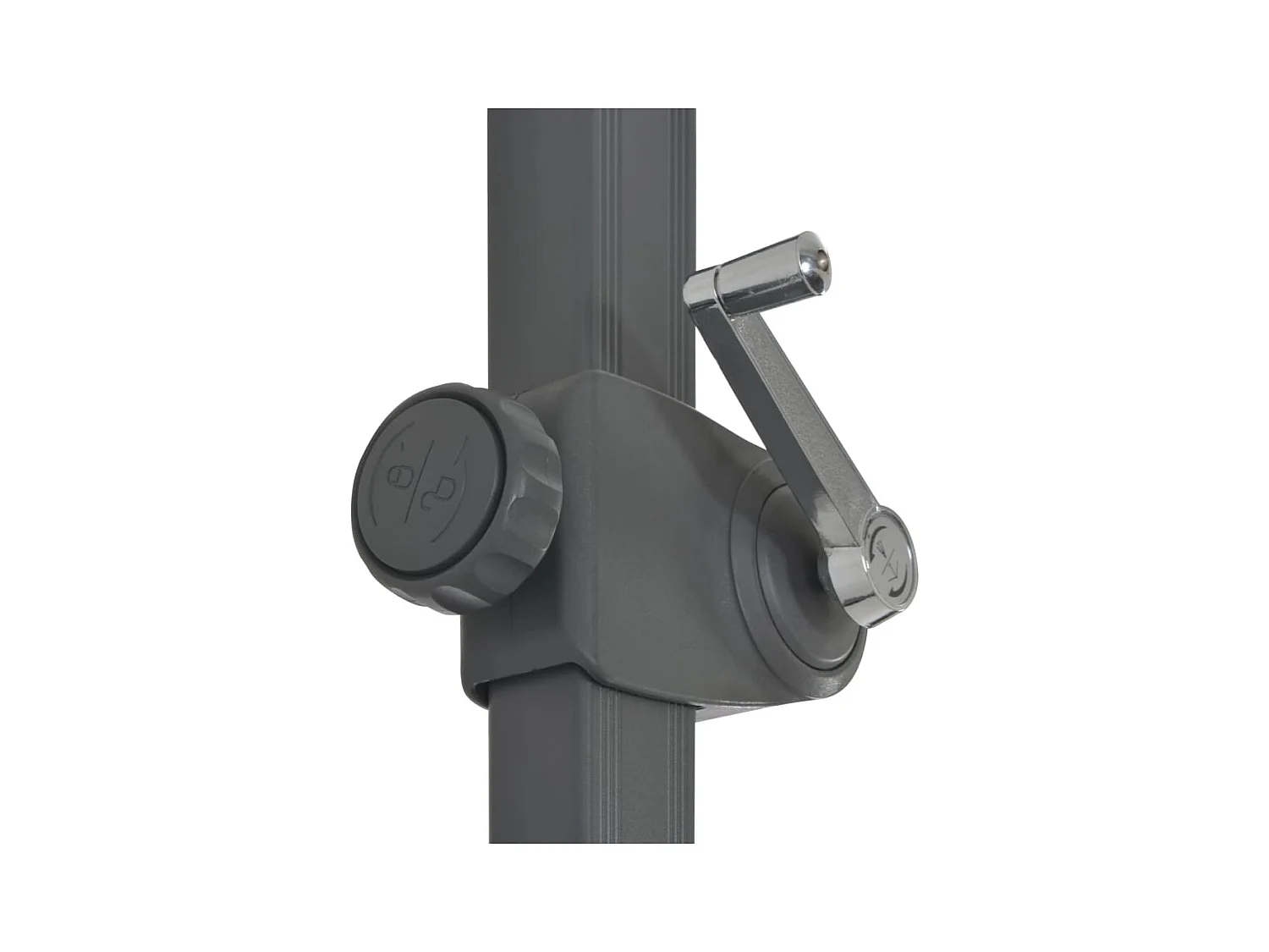 Parasol avec base portable Anthracite 5