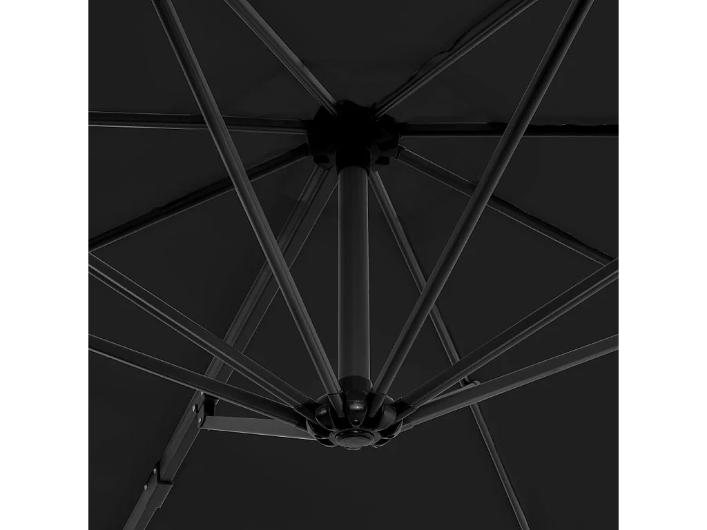 Parasol avec base portable Anthracite 5