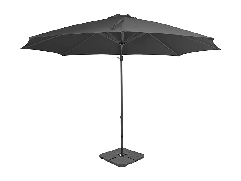 Parasol avec base portable Anthracite 5