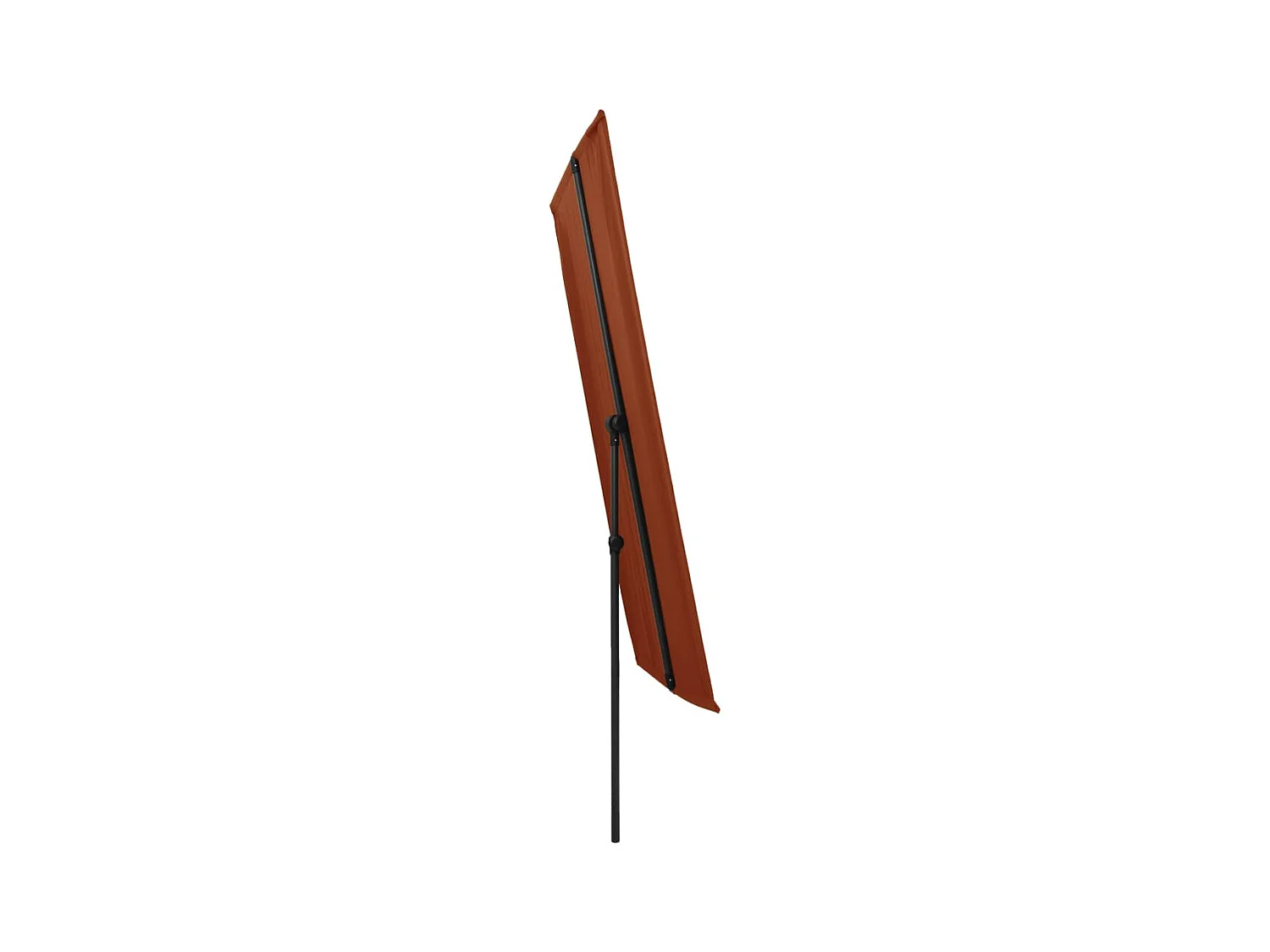 Parasol d'extérieur avec mât en aluminium 180x130 Terre cuite