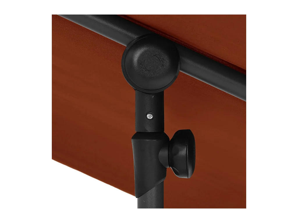 Parasol d'extérieur avec mât en aluminium 180x130 Terre cuite