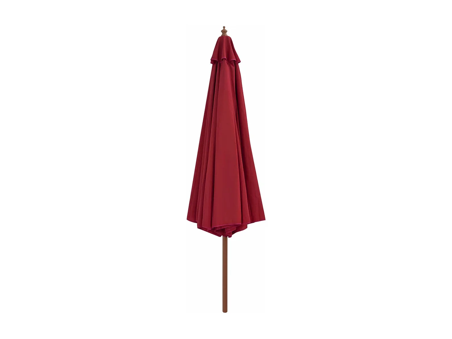Parasol avec mât en bois 350cm Bordeaux