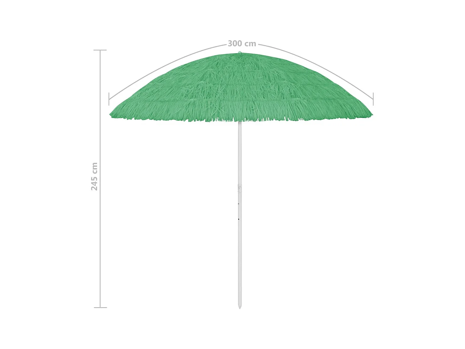 Parasol de plage Vert 300cm 2