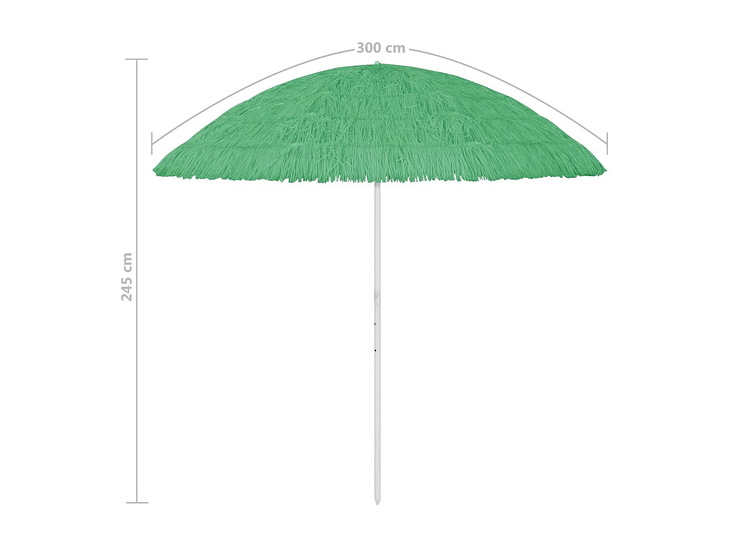 Parasol de plage Vert 300cm 2