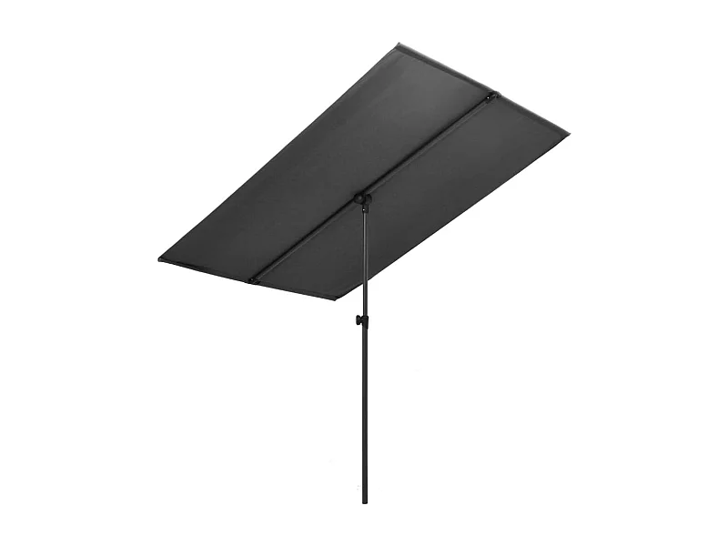 Parasol d'extérieur avec mât en aluminium 2x1,5 m Anthracite