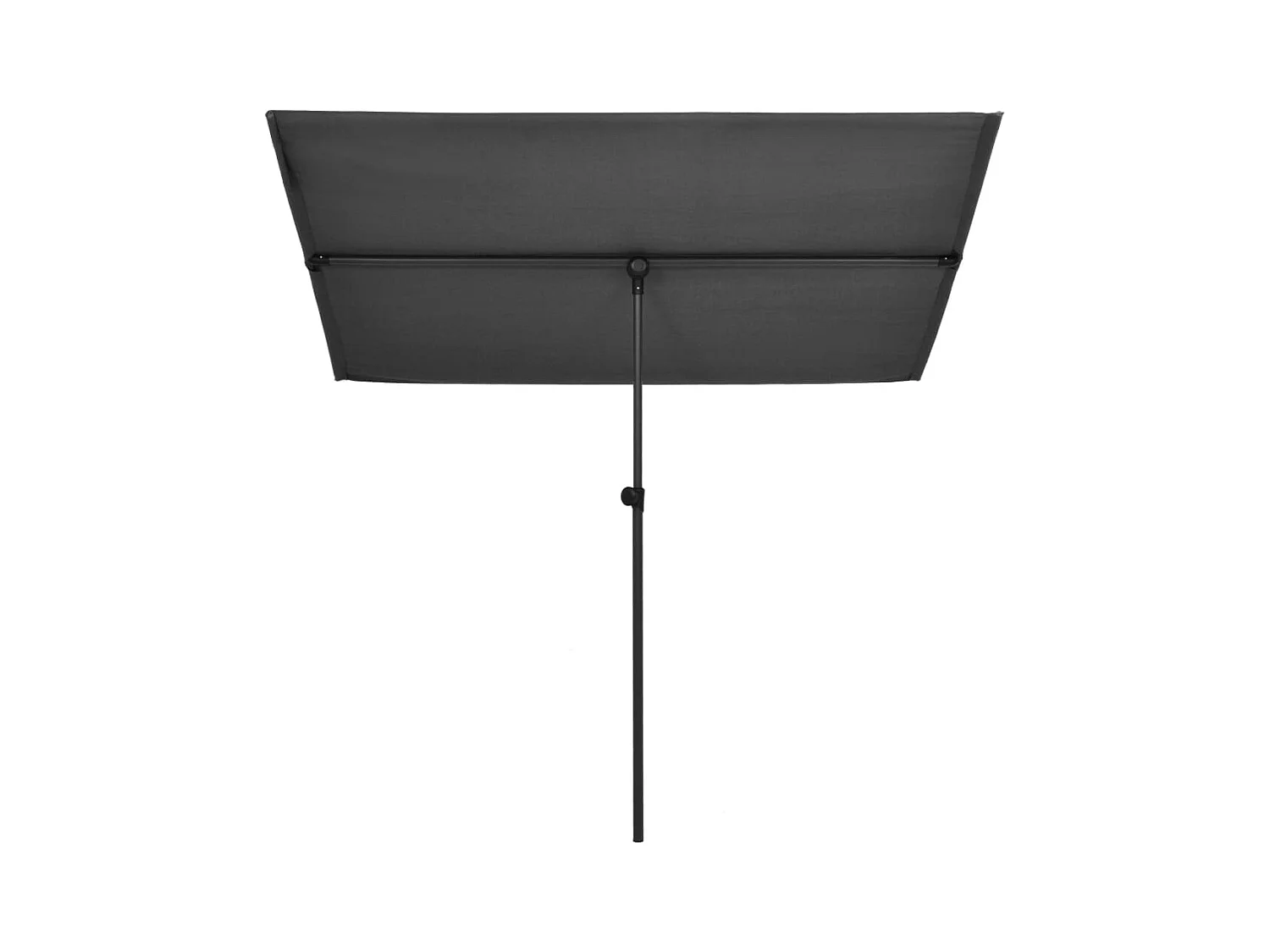 Parasol d'extérieur avec mât en aluminium 2x1,5 m Anthracite