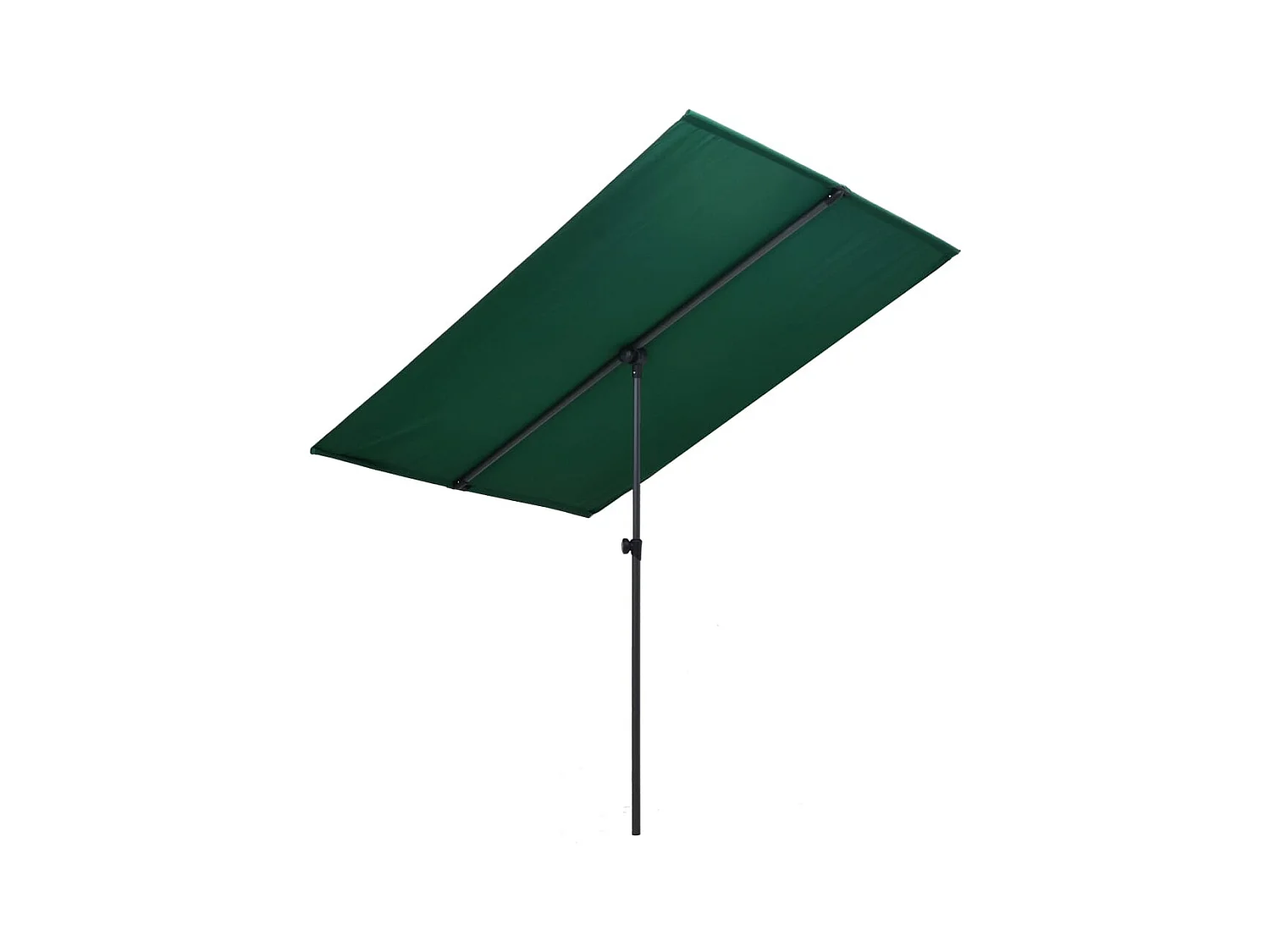 Parasol d'extérieur avec mât en aluminium 180x130 Vert