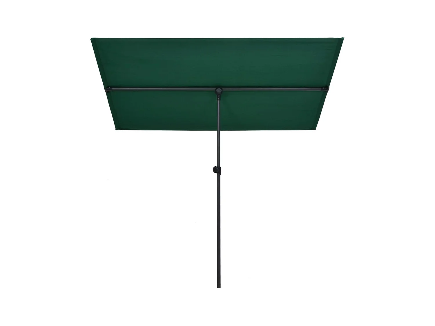 Parasol d'extérieur avec mât en aluminium 180x130 Vert