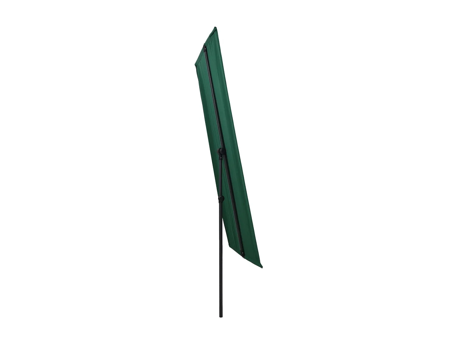 Parasol d'extérieur avec mât en aluminium 180x130 Vert