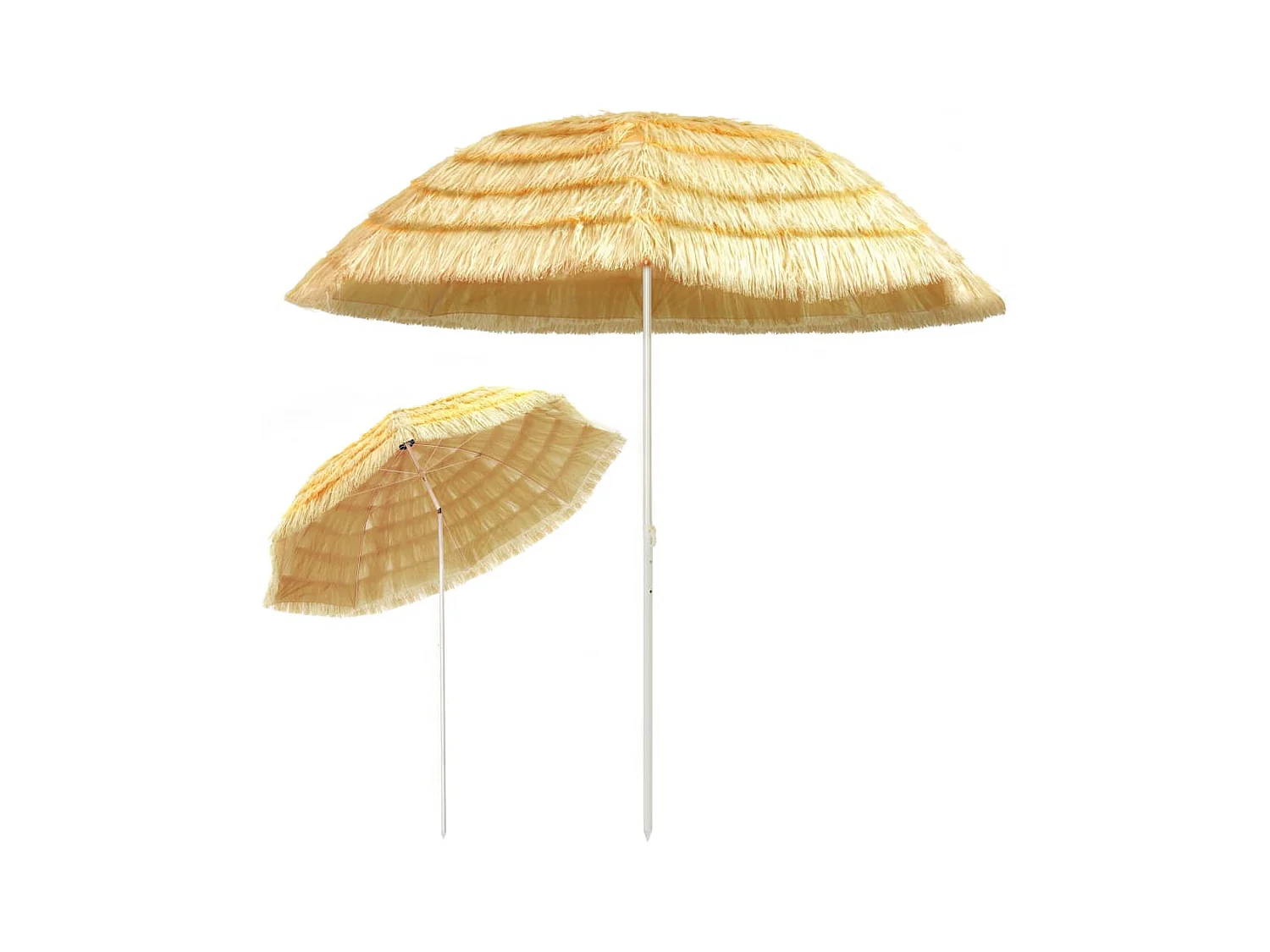 Parasol de plage Naturel 300cm Style hawaïen