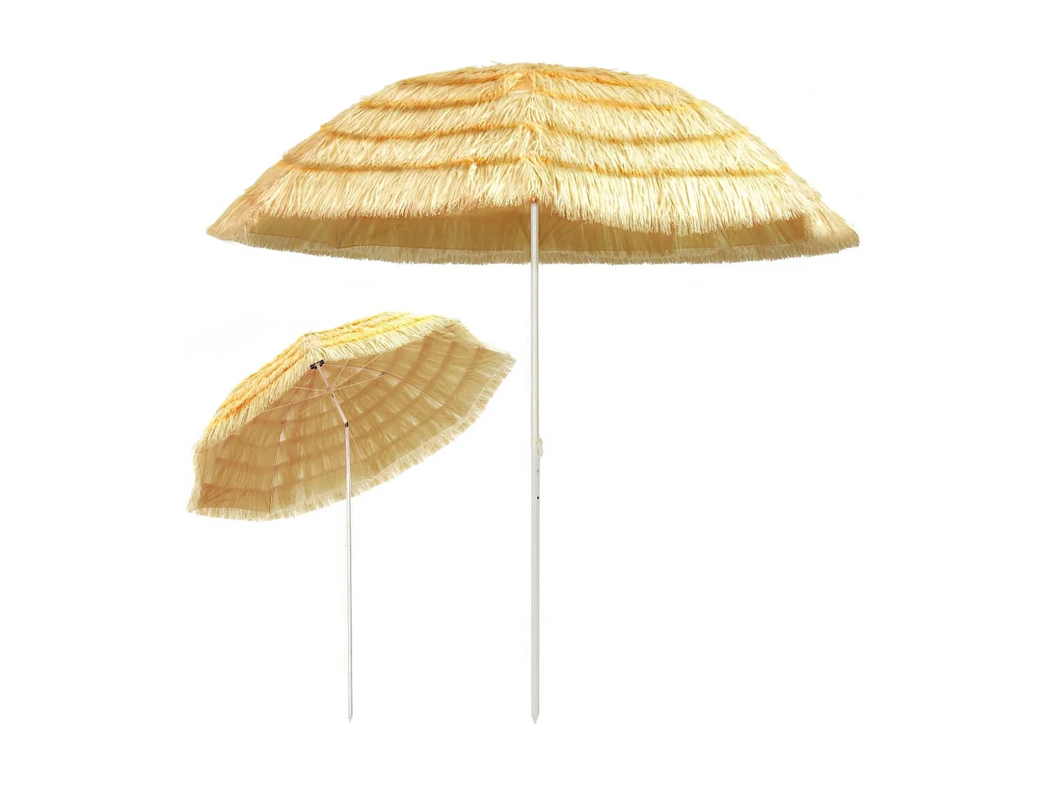 Parasol de plage Naturel 300cm Style hawaïen