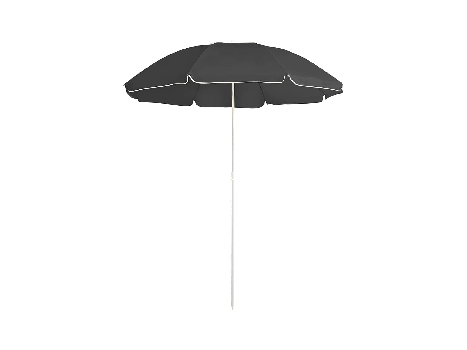 Parasol d'extérieur avec mât en acier Anthracite 180cm 2