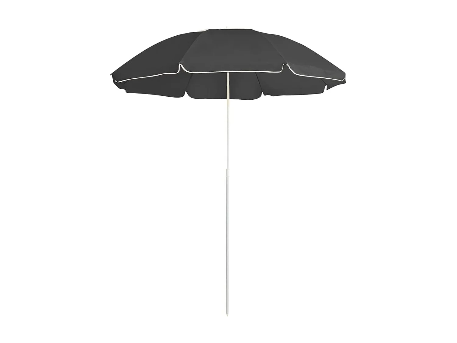 Parasol d'extérieur avec mât en acier Anthracite 180cm 2