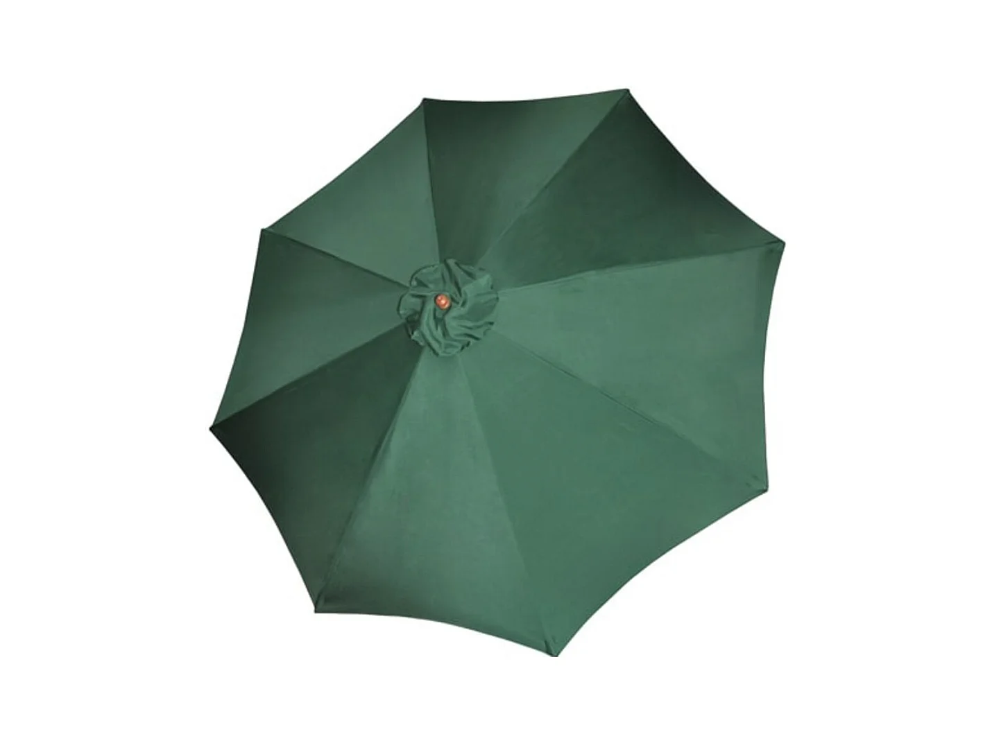 Parasol sur pied toile verte & bois 258cm