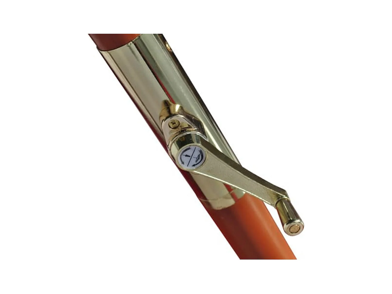 Parasol sur pied toile verte & bois 258cm