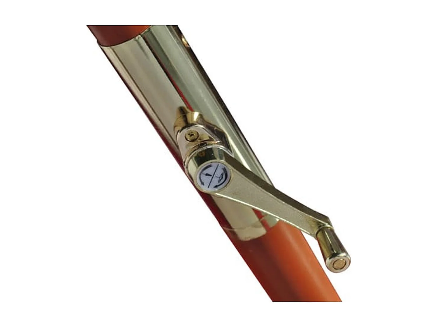 Parasol sur pied toile verte & bois 258cm