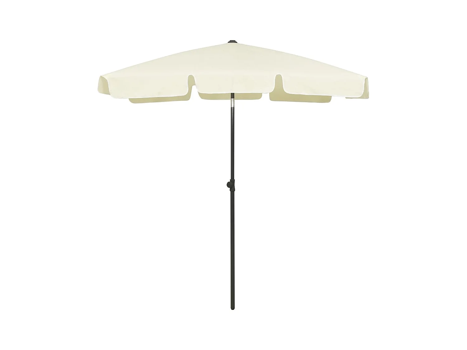 Parasol de plage Jaune sable 180x120