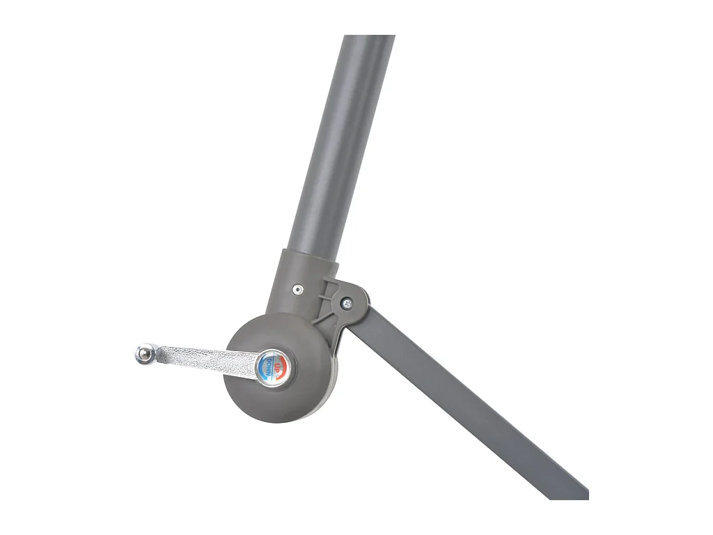 Parasol déporté avec mât en aluminium 350cm Bleu