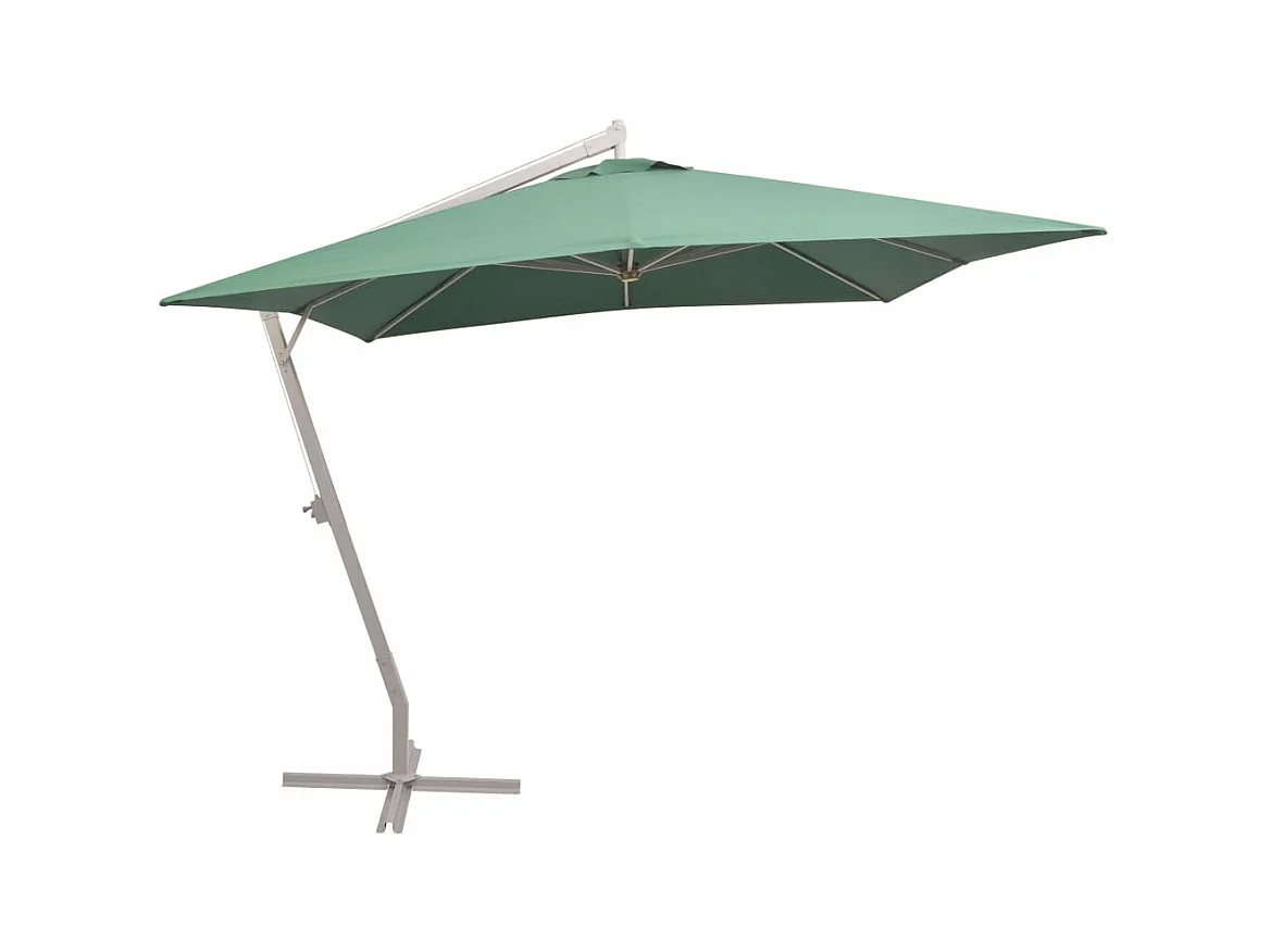 Parasol 300x300 Poteau en Aluminium Vert