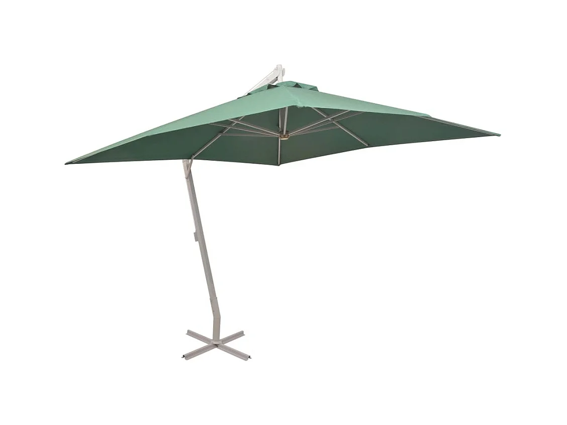 Parasol 300x300 Poteau en Aluminium Vert