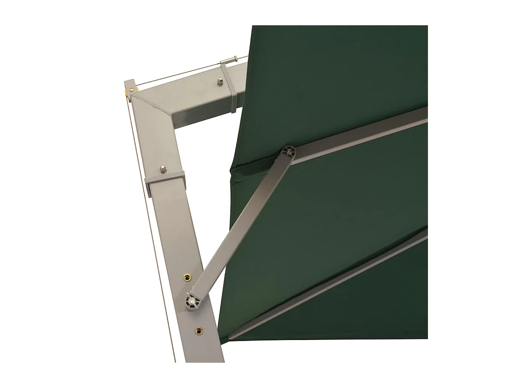 Parasol 300x300 Poteau en Aluminium Vert