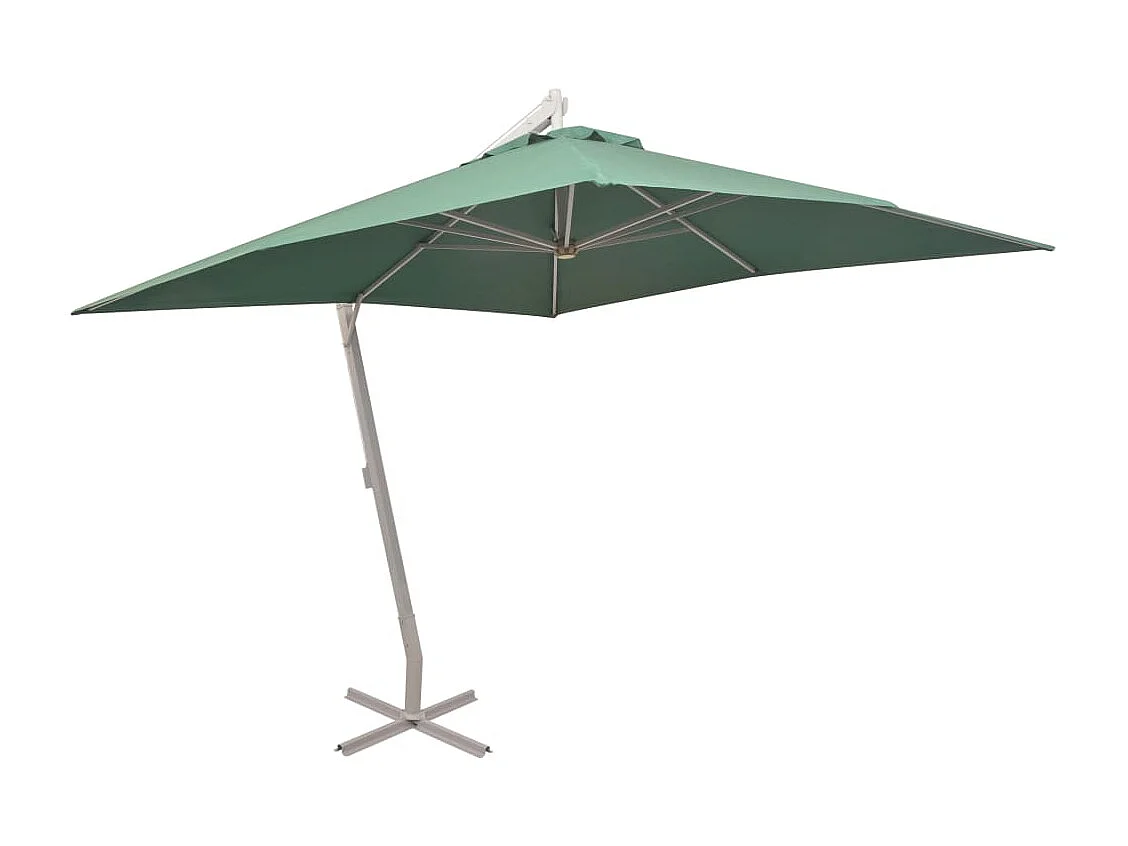 Parasol 300x300 Poteau en Aluminium Vert