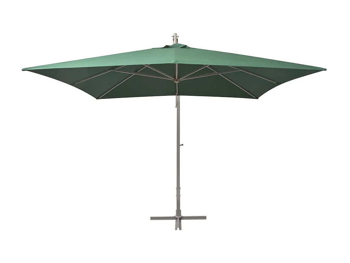 Parasol 300x300 Poteau en Aluminium Vert