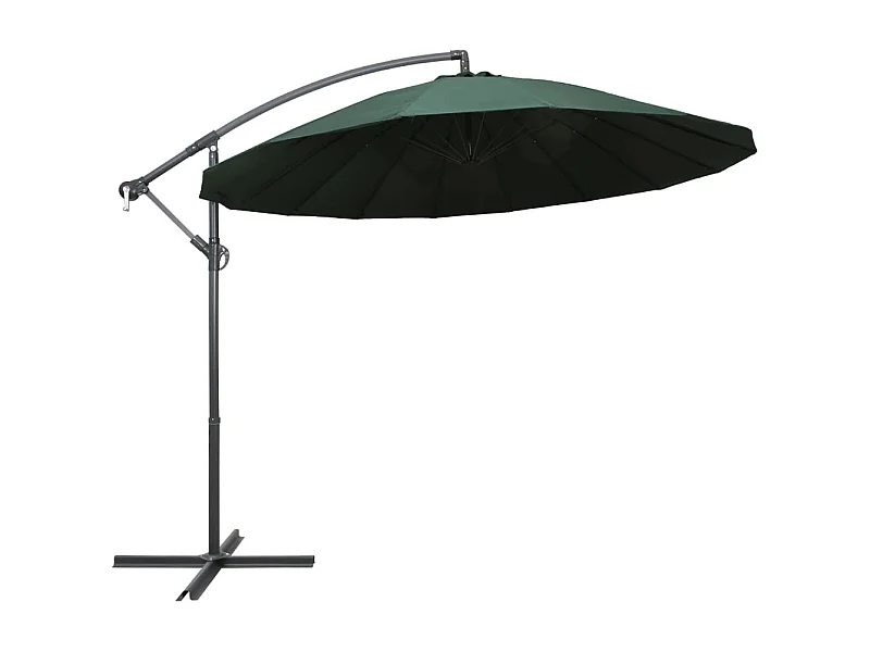 Parasol suspendu Vert 3 m Aluminium