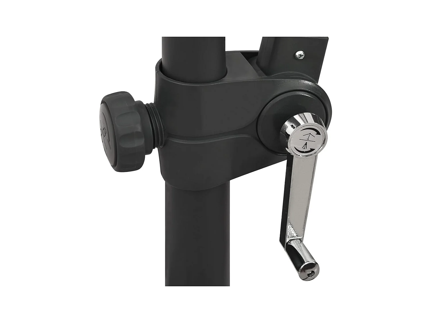 Parasol déporté avec mât et lumières LED Sable 300cm 3