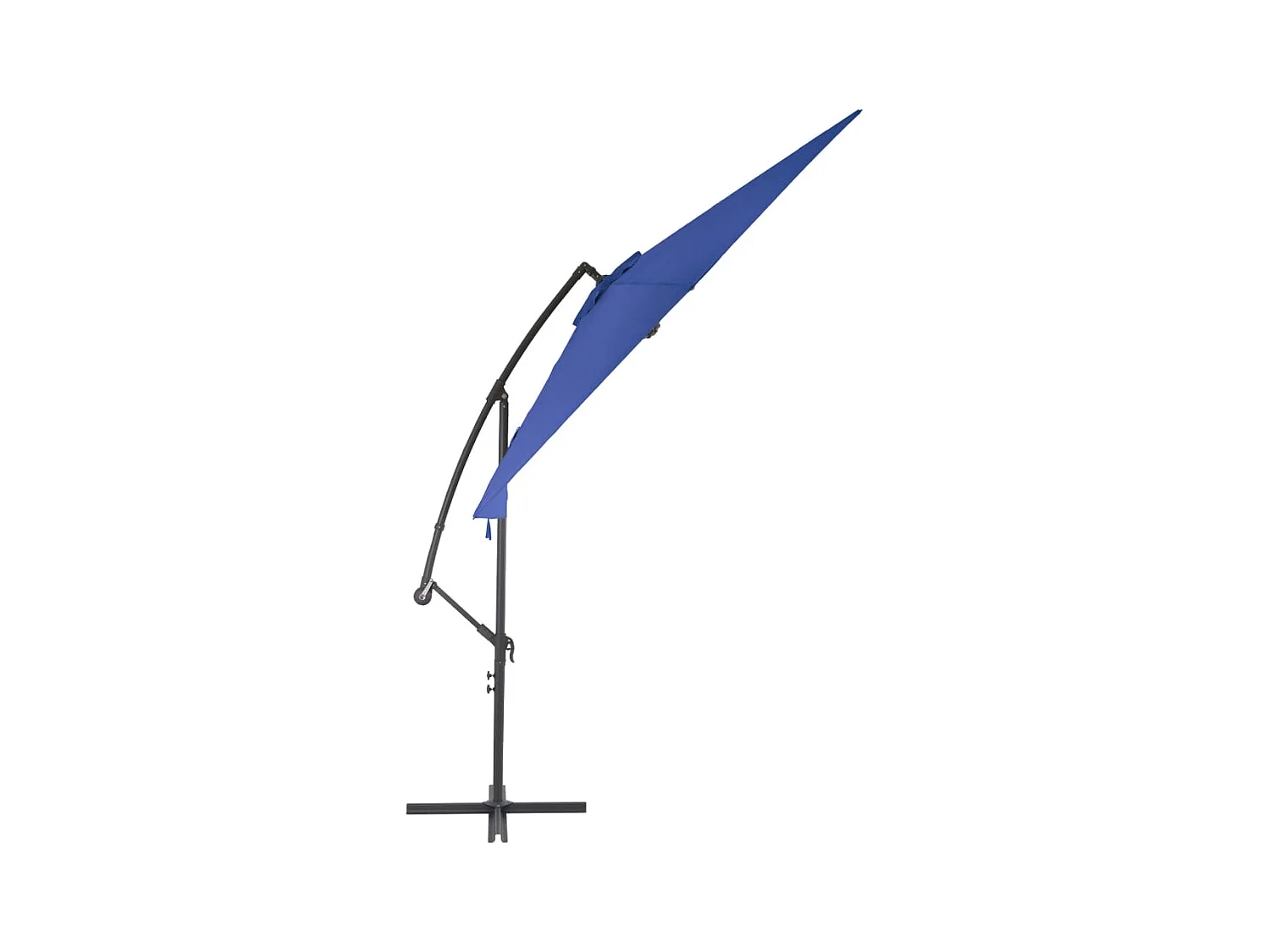 Parasol déporté avec mât en aluminium 300cm Bleu