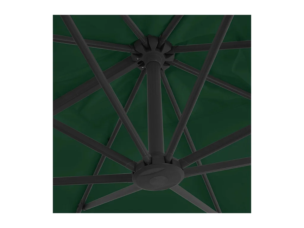 Parasol avec base portable Vert 4