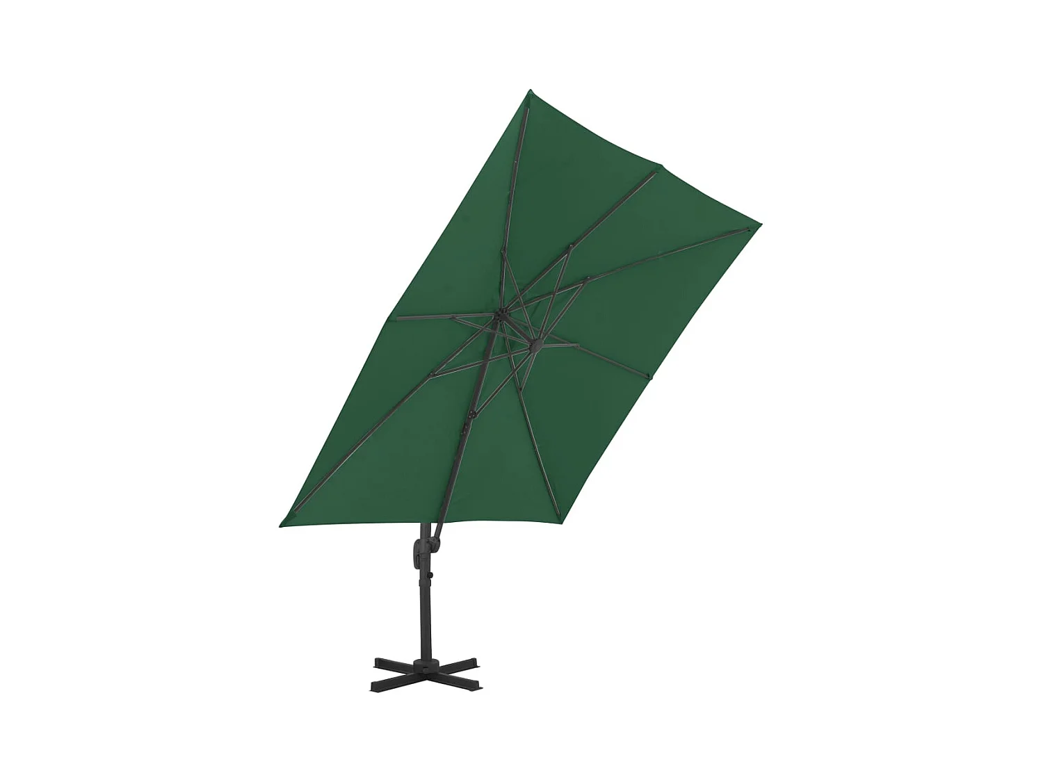 Parasol avec base portable Vert 4