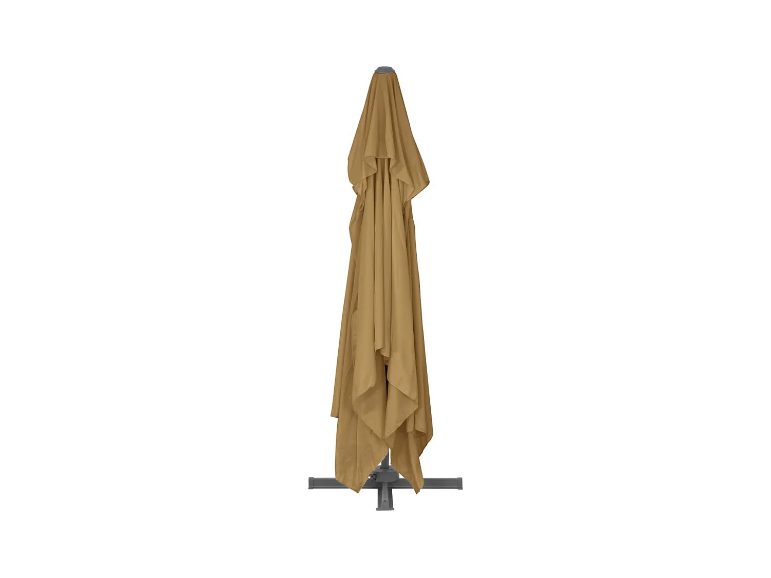 Parasol avec base portable Taupe 6
