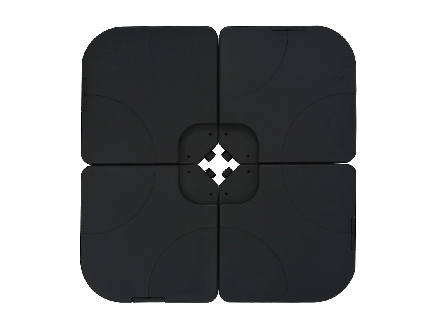 Parasol avec base portable Taupe 6