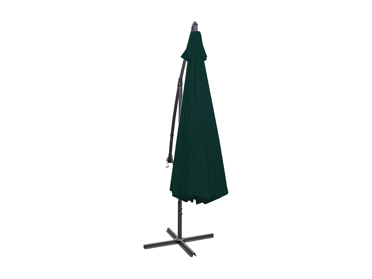 Parasol en porte-à-faux 3,5 m Vert