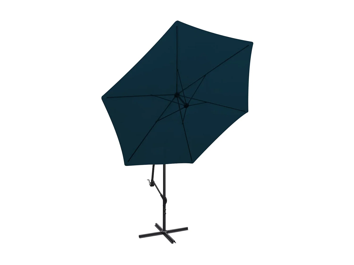 Parasol en porte-à-faux 3 m Bleu