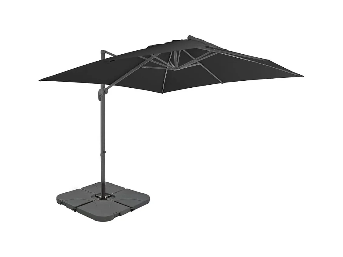 Parasol avec base portable Anthracite 3