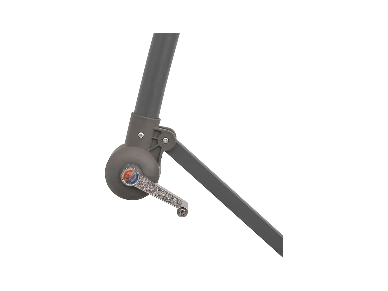 Parasol avec éclairage LED 300cm Poteau en métal Vert