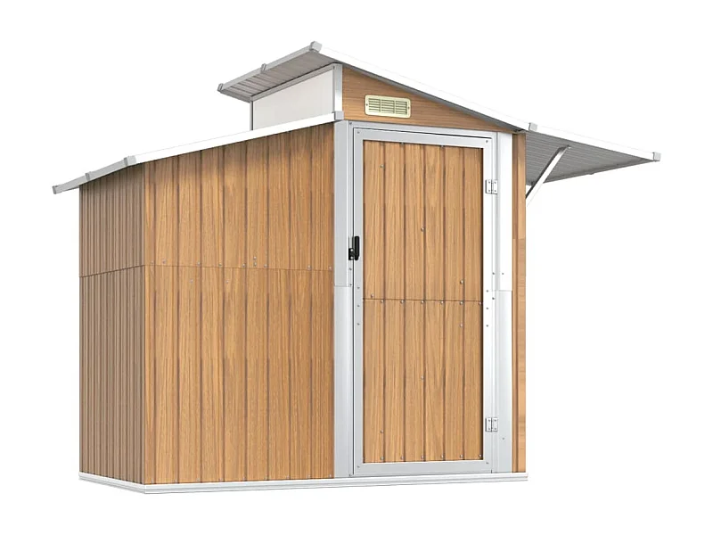 Abri de jardin Marron 270x130x208,5 Acier galvanisé