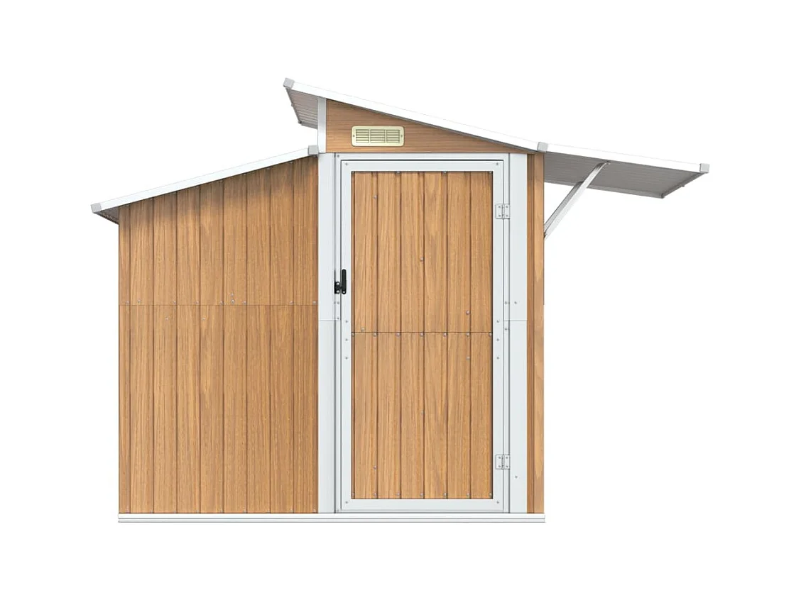 Abri de jardin Marron 270x130x208,5 Acier galvanisé