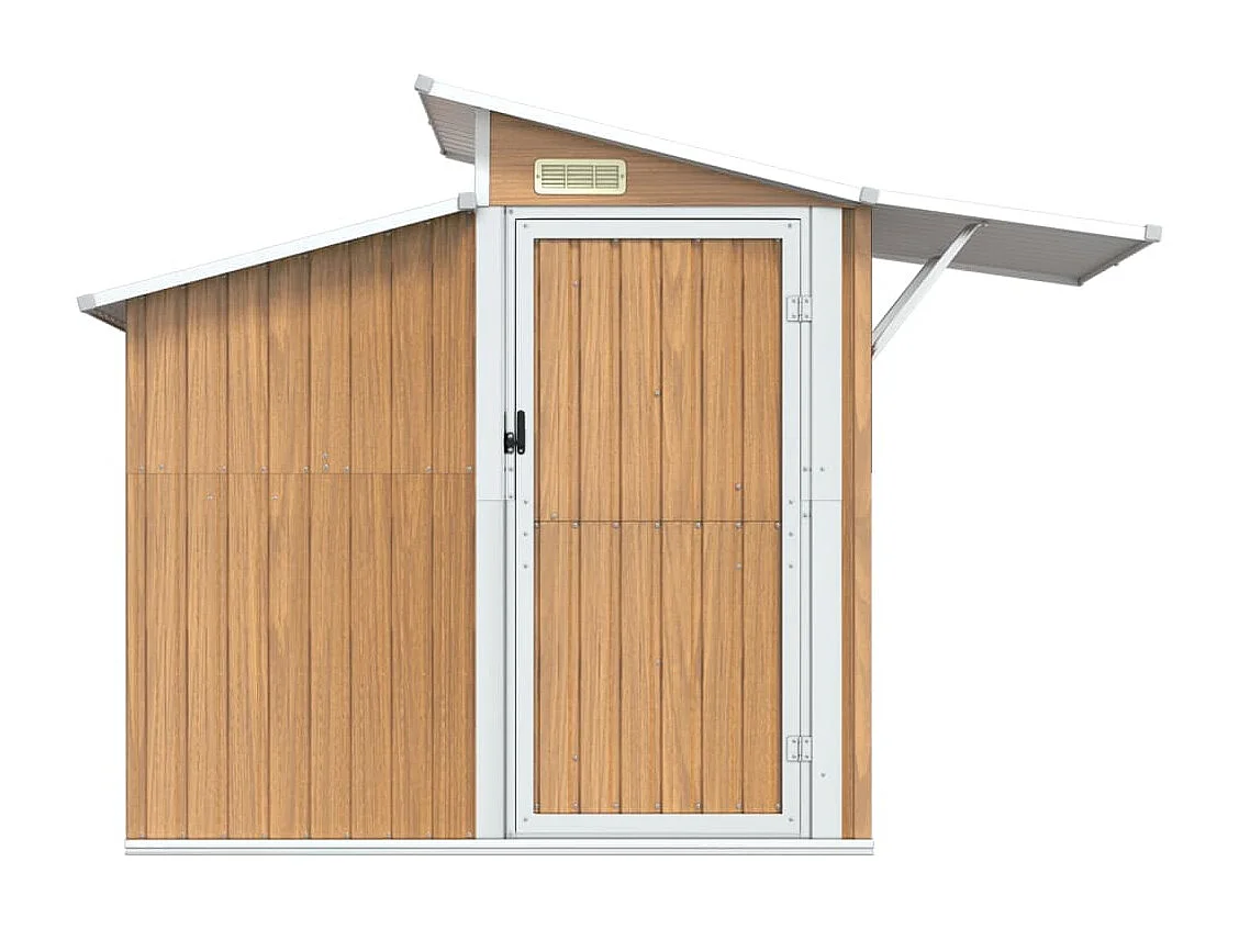 Abri de jardin Marron 270x130x208,5 Acier galvanisé