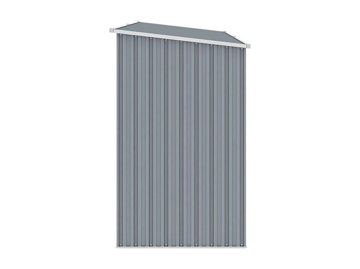 Abri à bois de jardin Gris 245x98x159 Acier galvanisé