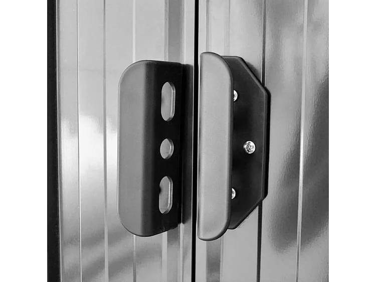 Abri de stockage pour jardin Métal Gris 257 x 205x178