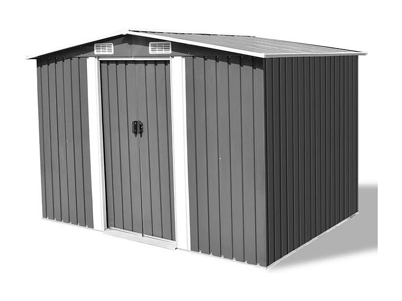 Abri de stockage pour jardin Métal Gris 257 x 205x178