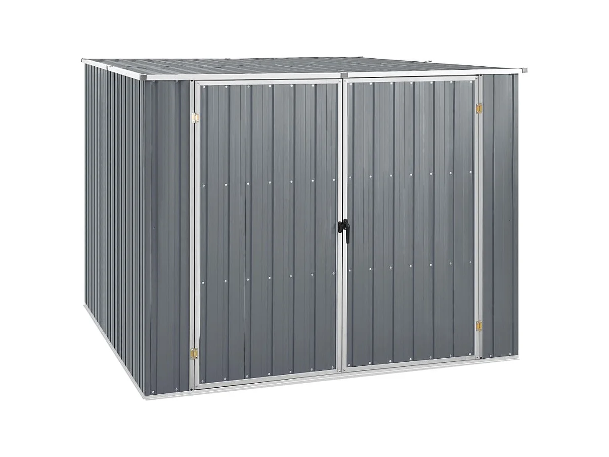 Abri de jardin Gris 195x198x159 Acier galvanisé