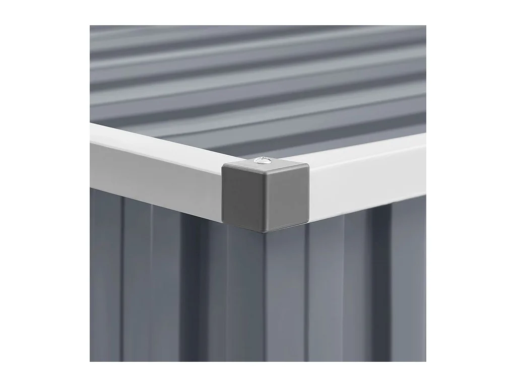 Abri de jardin Gris 195x198x159 Acier galvanisé