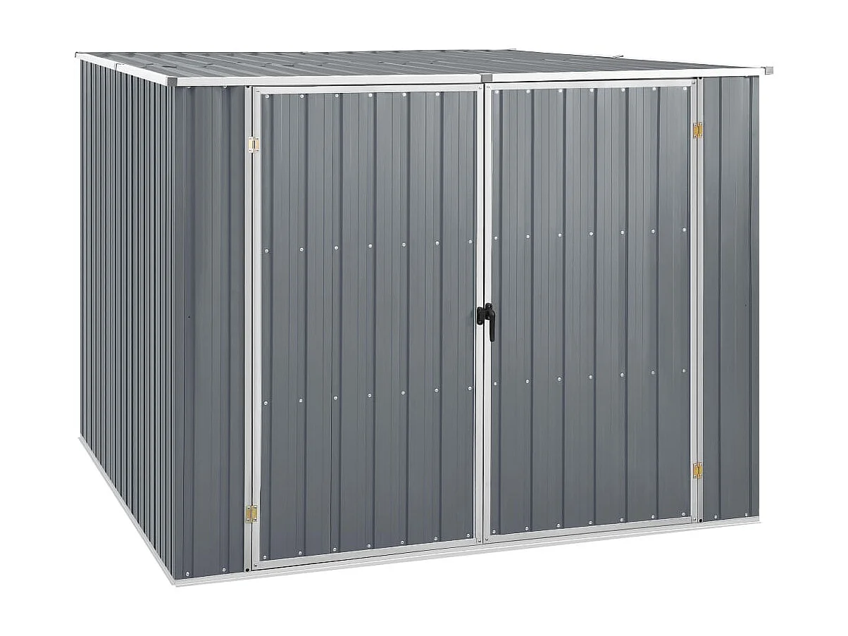 Abri de jardin Gris 195x198x159 Acier galvanisé