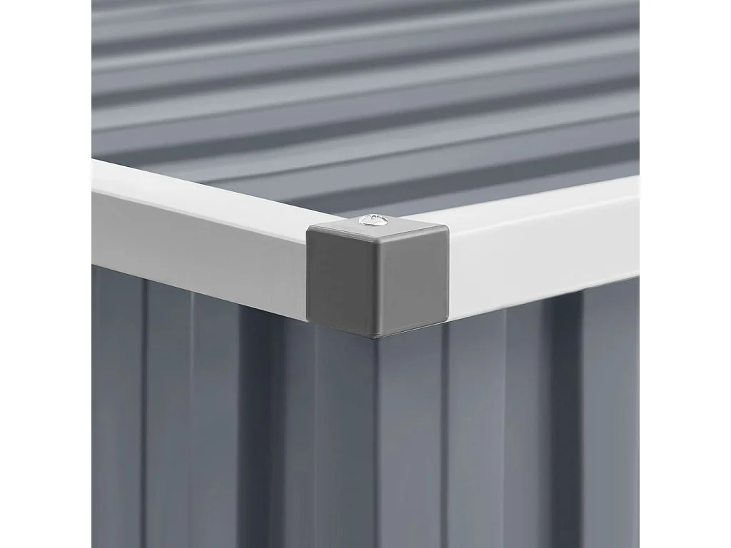 Abri de jardin Gris 195x198x159 Acier galvanisé