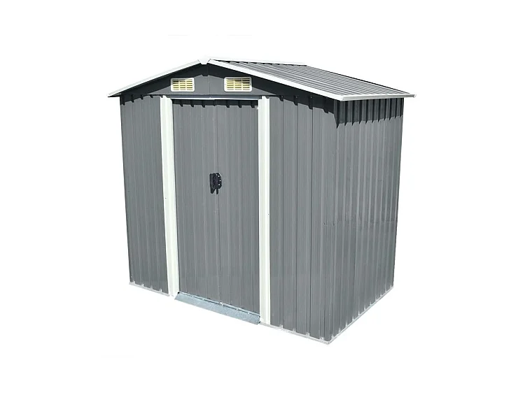 Abri de stockage pour jardin Métal Gris 204 x 132x186